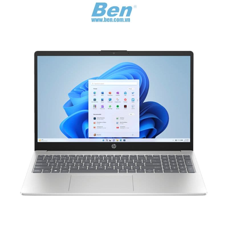 Laptop HP 15-fd0084TU ( 8D737PA ) | Natural Silver | Intel Core i7 - 1355U | RAM 8GB | 512GB SSD | 15.6 inch FHD | Intel Iris Xe Graphics | WL+BT | 3