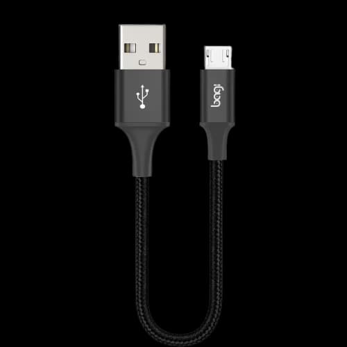 Cáp dù sạc nhanh Micro USB Bagi dài 20cm MS20