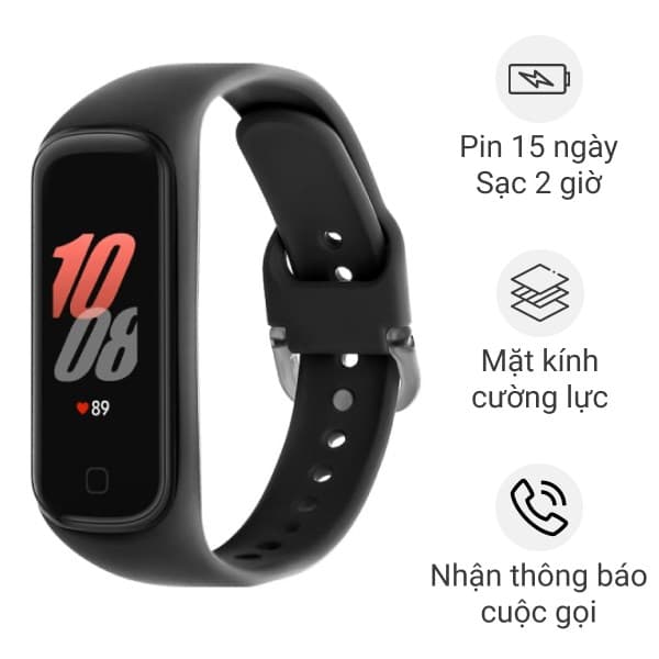 Vòng tay thông minh Samsung Galaxy Fit2 Đen