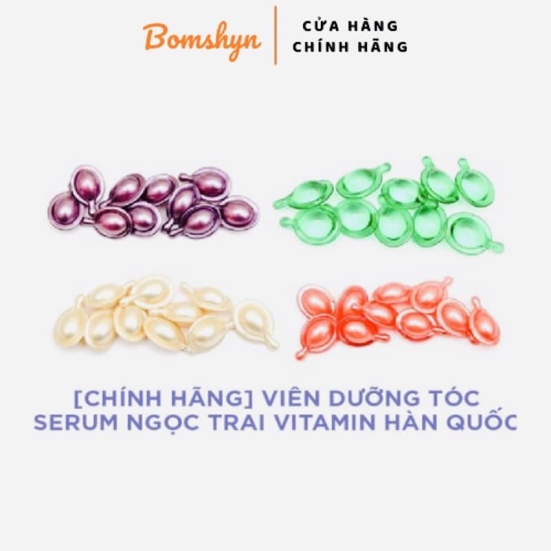 Combo 10 Viên serum ngọc trai dưỡng tóc siêu mềm mượt thái lan