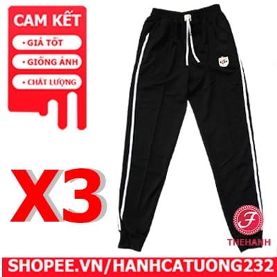 combo 3 quần jogger nữ