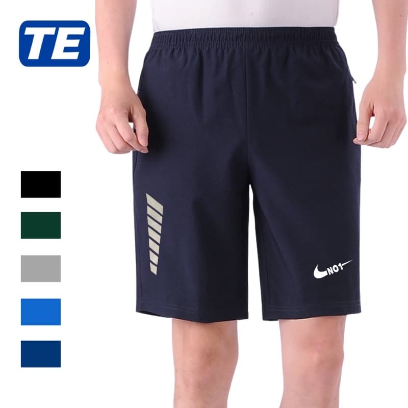 Quần đùi nam mặc nhà TEHEN2B - quần short nam vải gió in logo phản quang