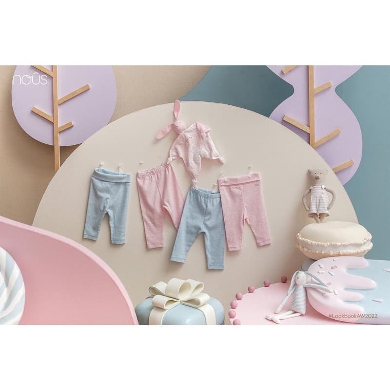 {Nhùn nhùn}Quần Legging Nous cao cấp co giãn cho bé size từ 0-3m đến 18-24m
