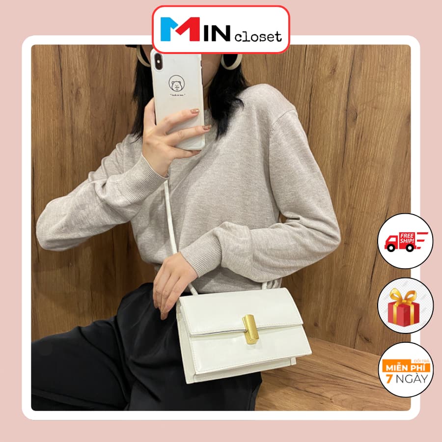 Túi đeo chéo nữ, Túi xách nữ Da Trơn Quảng Châu sang chảnh  Siêu HOT T22