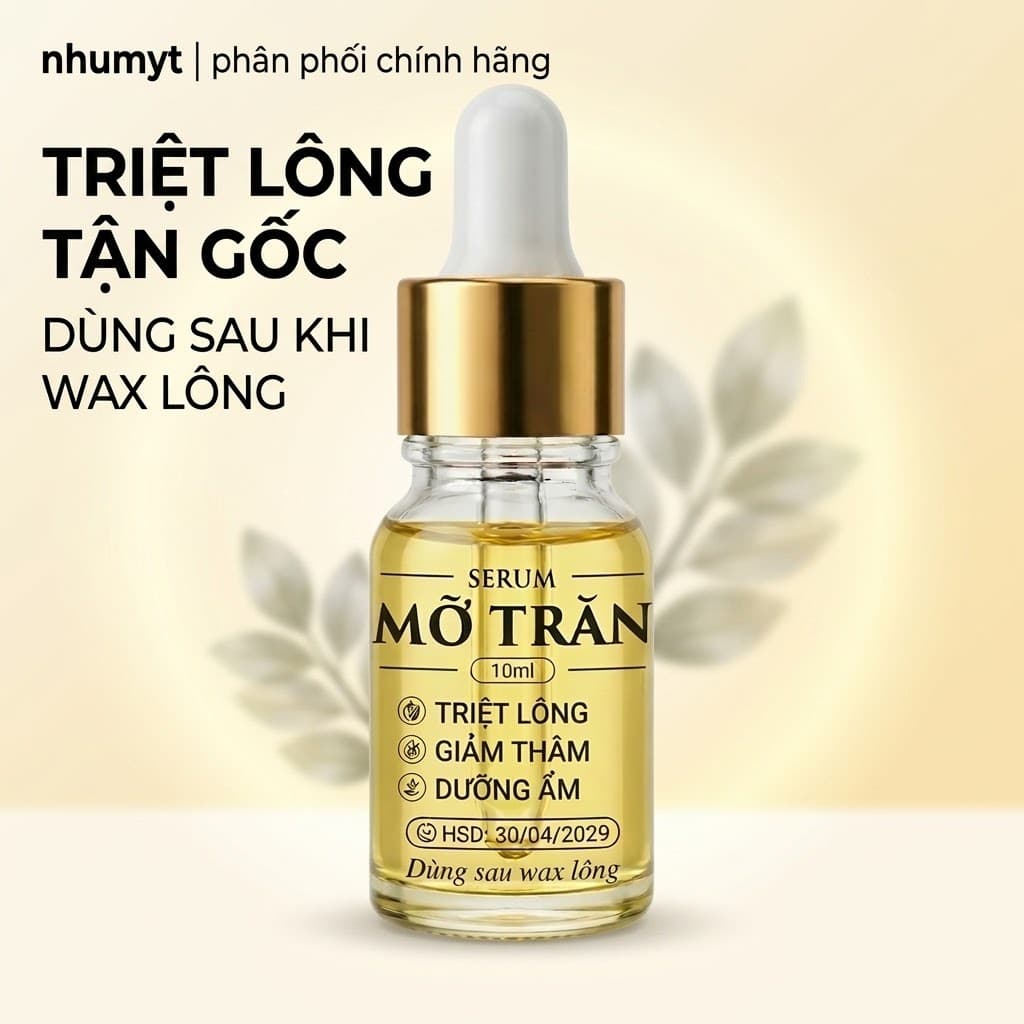 Mỡ Trăn Nguyên Chất Dạng Serum 10ml - Hỗ Trợ Làm Chậm Mọc Lông