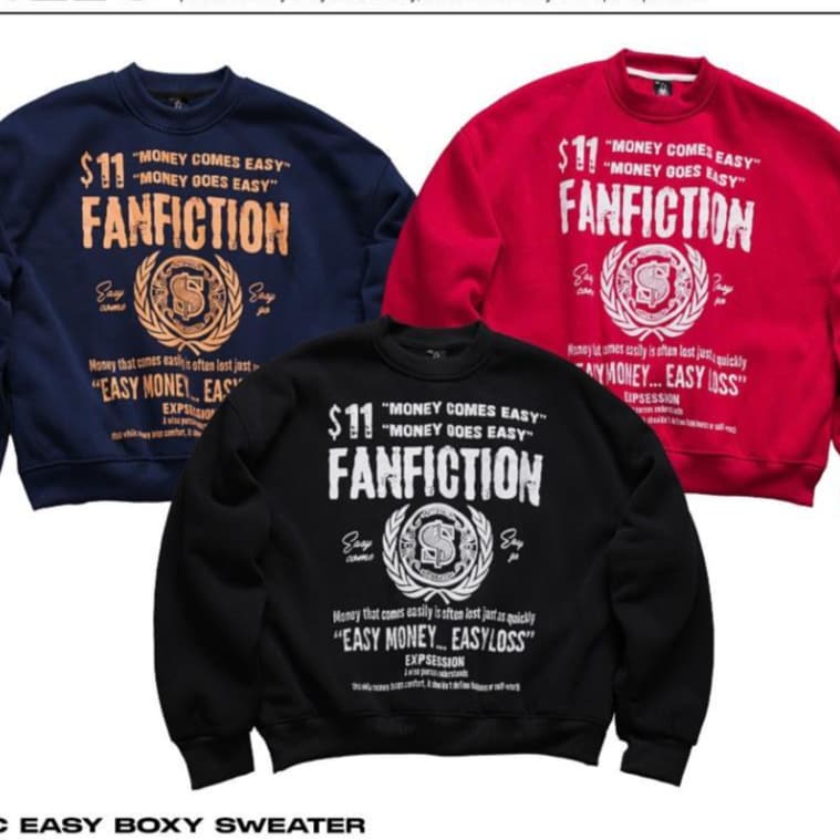 Áo sweater Hình in EASY hình in có túi chất nỉ COTTON ẤM ÁP UT