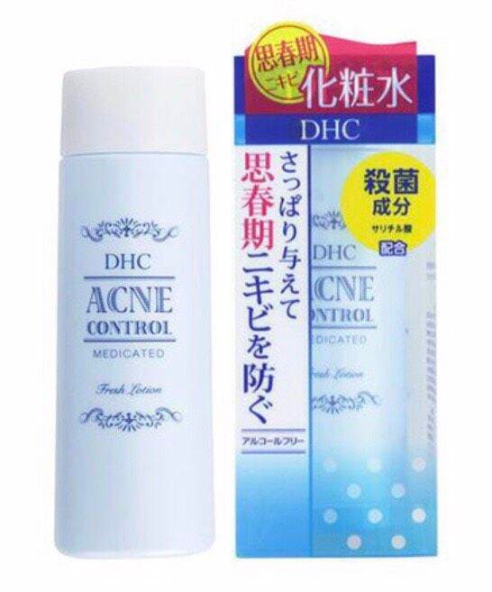 Nước hoa hồng dành cho da mụn DHC Acne Control Medicated -160ml Nhật Bản