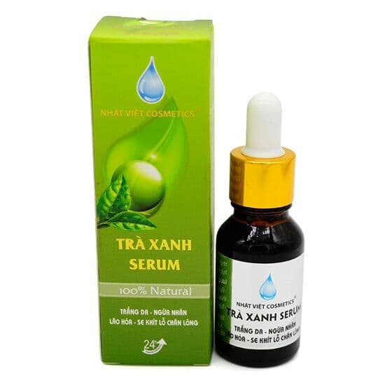 [HCM]serum nám đồi mồi ngừa nhăn làm trắng da trà xanh tinh chất serum nhật việt cosmetics 15ml