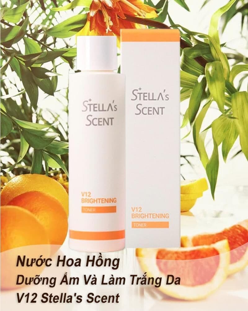 Nước hoa hồng dưỡng trắng V12 Stella Scent