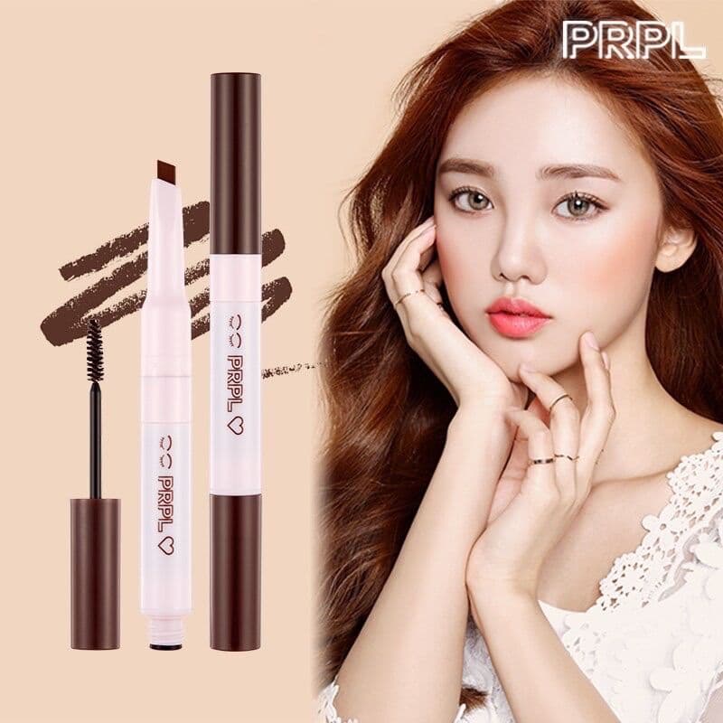 Chì Kẻ Mày 2 Đầu Màu Nâu (Bao gồm 1 đầu chì kẻ mày + 1 đầu Mascara chân mày)
