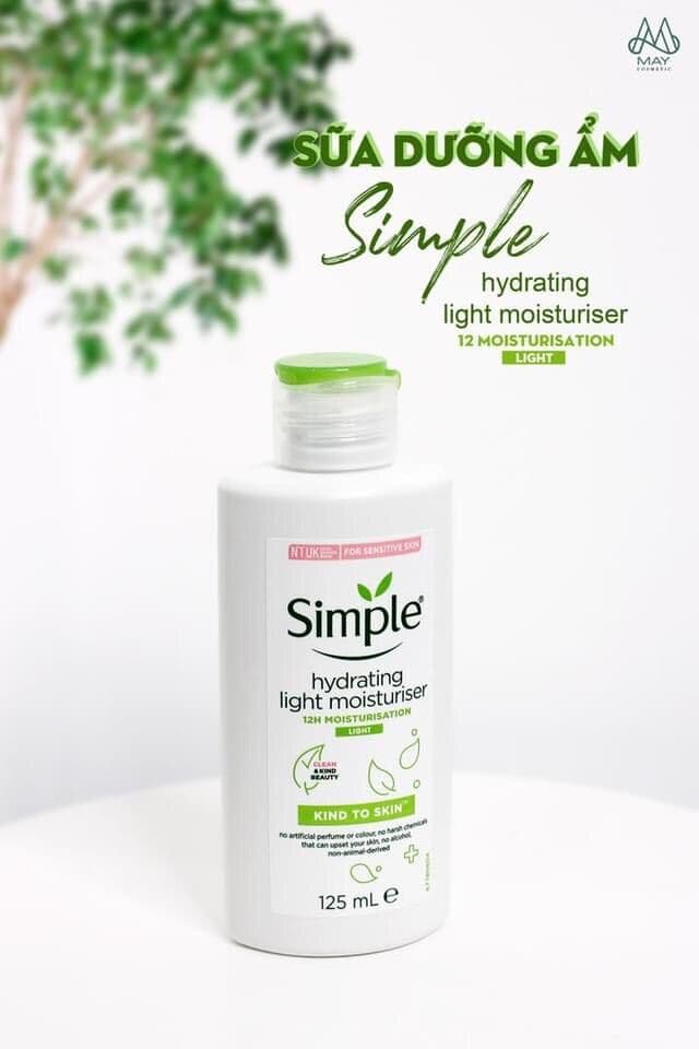 Sữa Dưỡng Ẩm Simple Kind To Skin Hydrating Light Moisturiser-UK