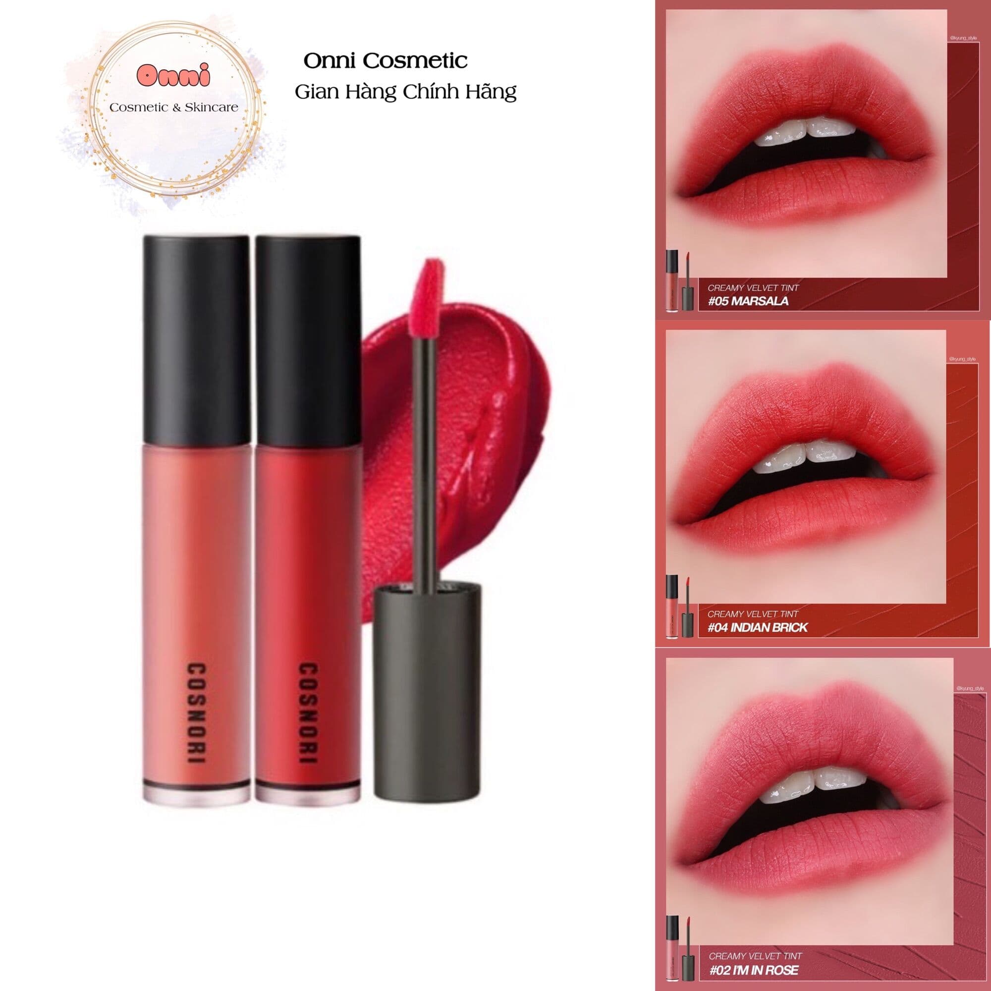 [HCM]Son Kem lì Cosnori Creamy Velvet Tint 5.5g
