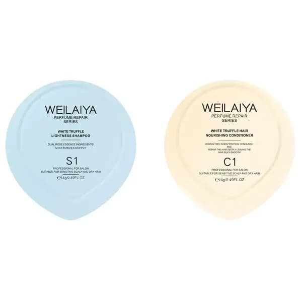 (GWP) Cặp Gội Xả Phục Hồi Đa Tầng Nấm WEILAIYA WHITE TRUFFLE LIGHTNESS SHAMPOO mini 14g