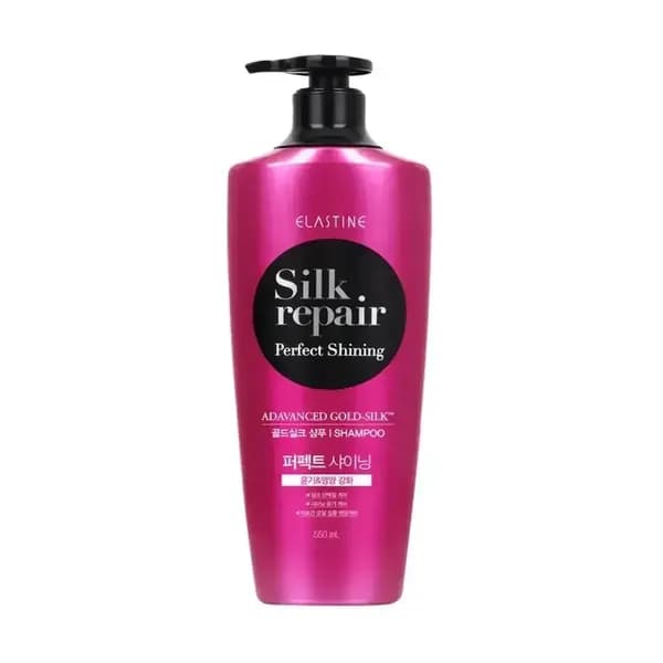 Dầu Gội Chăm Sóc Và Nuôi Dưỡng Tóc ELASTINE SILK REPAIR PERFECT SHINING SHAMPOO 550ml