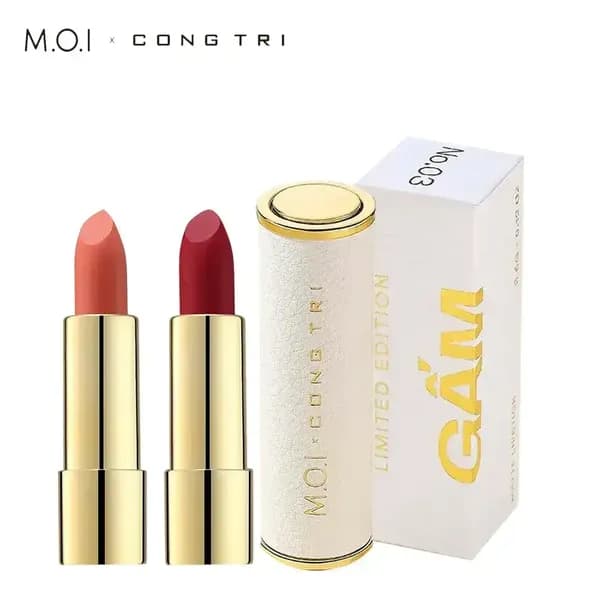 (SET 2.2) Bộ 2 Son Thỏi M.O.I x CÔNG TRÍ MATTE LIPSTICK COLLECTION - No.4,3