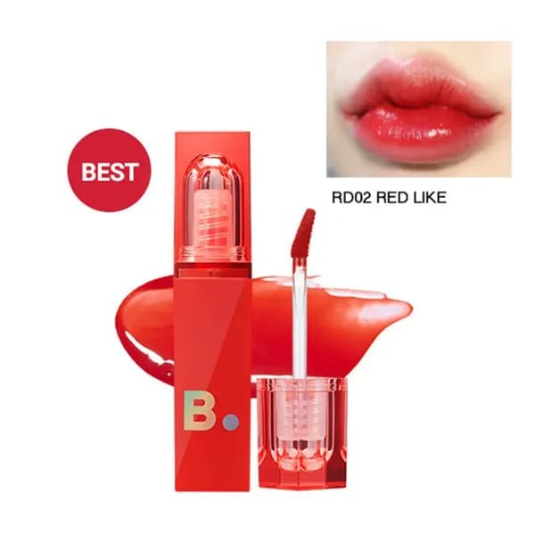 (Gift) Son Tint Bóng B. BY BANILA COLOR SPLASH WATER TINT 4.3g RD02 RED LIKE