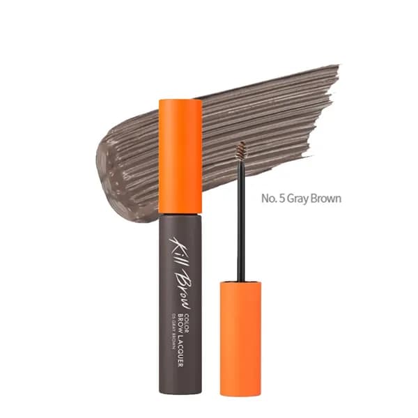 (Gift) Mascara Chải Chân Mày CLIO KILL BROW COLOR BROW LACQUER 6g 05 GRAY BROWN