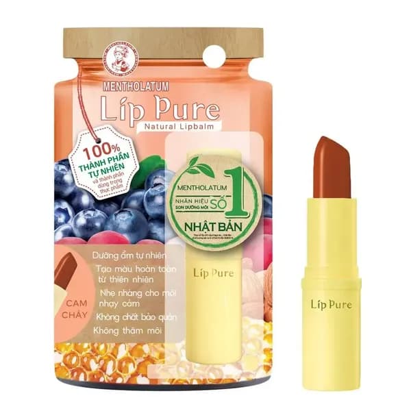 Son Dưỡng Môi Có Màu MENTHOLATUM LIP PURE 3.8g