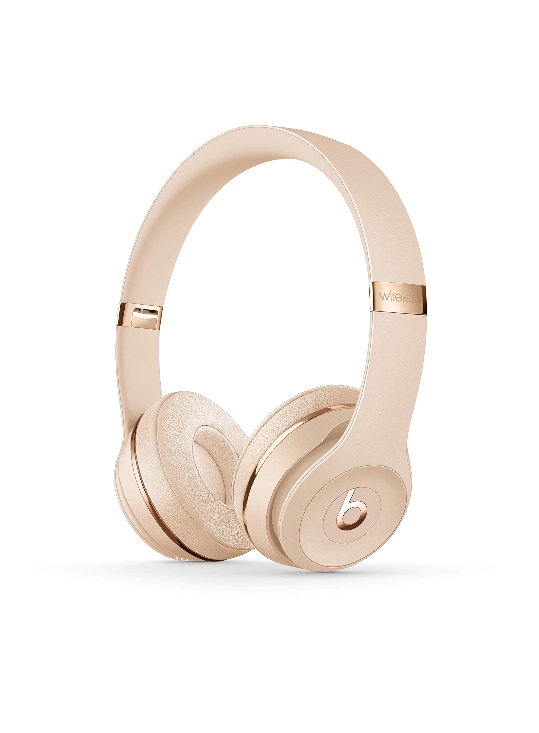 Beats Solo3 Wireless On-Ear Headphones - Apple W1 Headphone Chip, Class 1 Bluetooth, 40 Hours of Listening Time, Built-in Microphone - Satin Gold