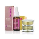 Lanopearl Bio Rose Regenerating Serum 25mL + Lanopearl Applestem Q10 Rejuvenating Cream 50 ml.