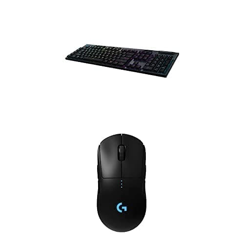 Logitech G915 Wireless Mechanical Gaming Keyboard (Tactile) - Black & Pro Wireless Gaming Mouse with Esports Grade Performance