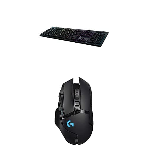 Logitech G915 Wireless Mechanical Gaming Keyboard (Linear) & G502 Lightspeed Wireless Gaming Mouse with Hero 25K Sensor, PowerPlay Compatible, Tuna...