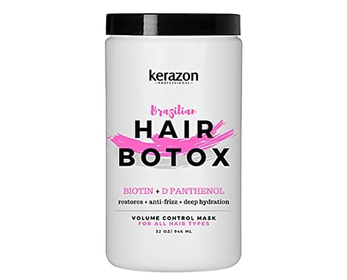 KERAZON Intensive Brazilian Hair Botox Treatment For All Hair Types, Thermal Activated Hair Mask with Stronger and Long Lasting Volume And Frizz Co...