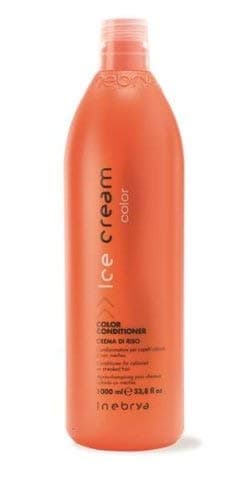 Inebrya Ice Cream Color Conditioner Crema Di Riso for Colored or Streaked Hair 33.8 Oz