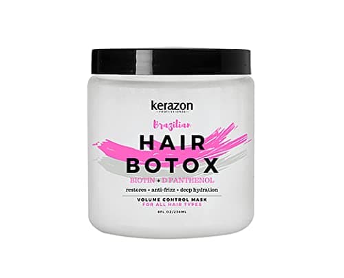 KERAZON Intensive Brazilian Hair Botox Treatment For All Hair Types, Thermal Activated Hair Mask with Stronger and Long Lasting Volume And Frizz Co...