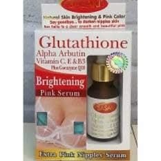 SASAKI.ซาซากิ, BRIGHTENING PINK NIPPLES SERUM GLUTATHIONE, ALPHA ARBUTIN,VIT C 10ML.