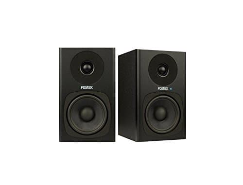 Fostex USA Fostex 2-Way Studio Monitor with 4-Inch Woofer, Pair, Black (PM04C-B), (PM04C-B)