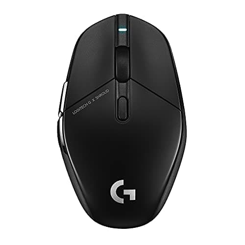 Logitech G303 Shroud Edition Wireless Gaming Mouse - Lightspeed Wireless - Hero 25K - 25,600 DPI - 75 Grams - 5-Buttons – PC - Black