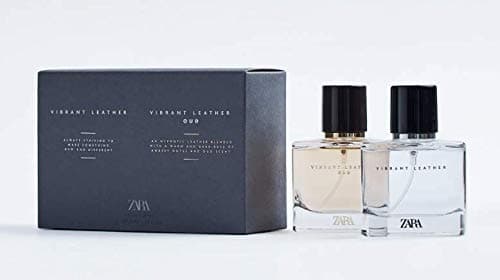 Zara- VIBRANT LEATHER AND VIBRANT LEATHER OUD 2PK- 60 ML Each/ 2.03 Fl Oz Each- Men's Perfume/ EDP Eau De Parfum