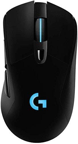 Logitech G703 Hero w/16K Sensor Lightspeed Wireless Gaming Mouse - Black(Renewed)