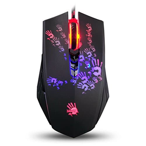 Bloody A60L Optical Gaming Mouse with Light Strike (LK) Switch & Scroll - Fully Programmable and Advance Macros (A60L)