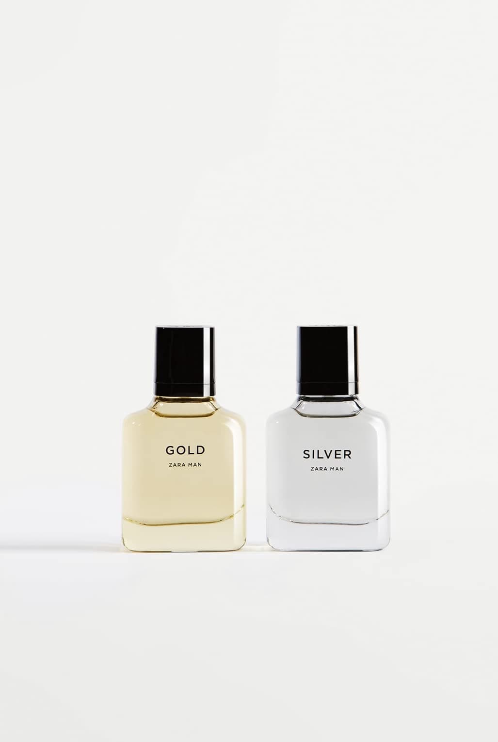 ZARA MAN GOLD + ZARA MAN SILVER EDT 30 ML (1.02 FL. OZ) Mini Size Perfume Set Men's Fragrance