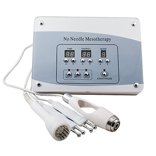 Genmine Microcurrent Face Lift Machine, Home Needless Mesotherapy Facial Microcurrent Face Lift Photon Wrinkle Removal Skin Whitening Skin Care Device
