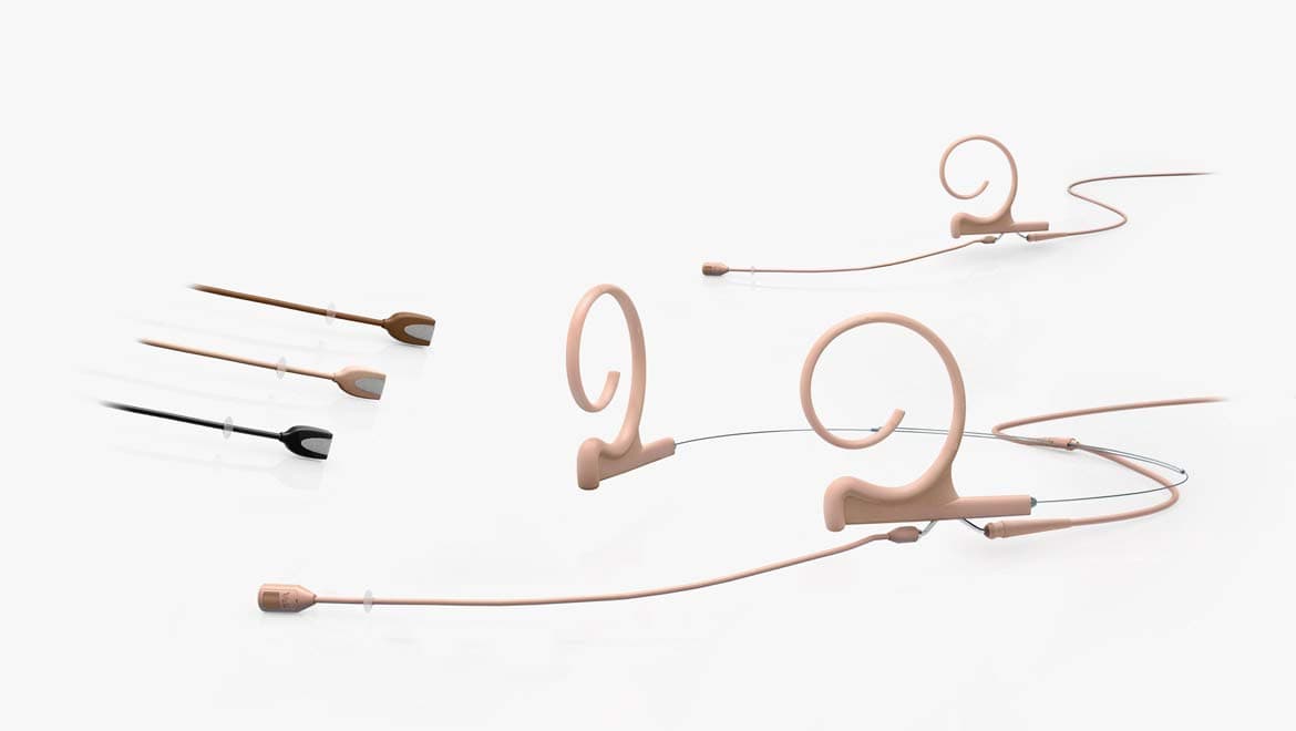 DPA 4288 CORE Directional Flex Earset Microphone with MicroDot Connector - Medium Length, Beige