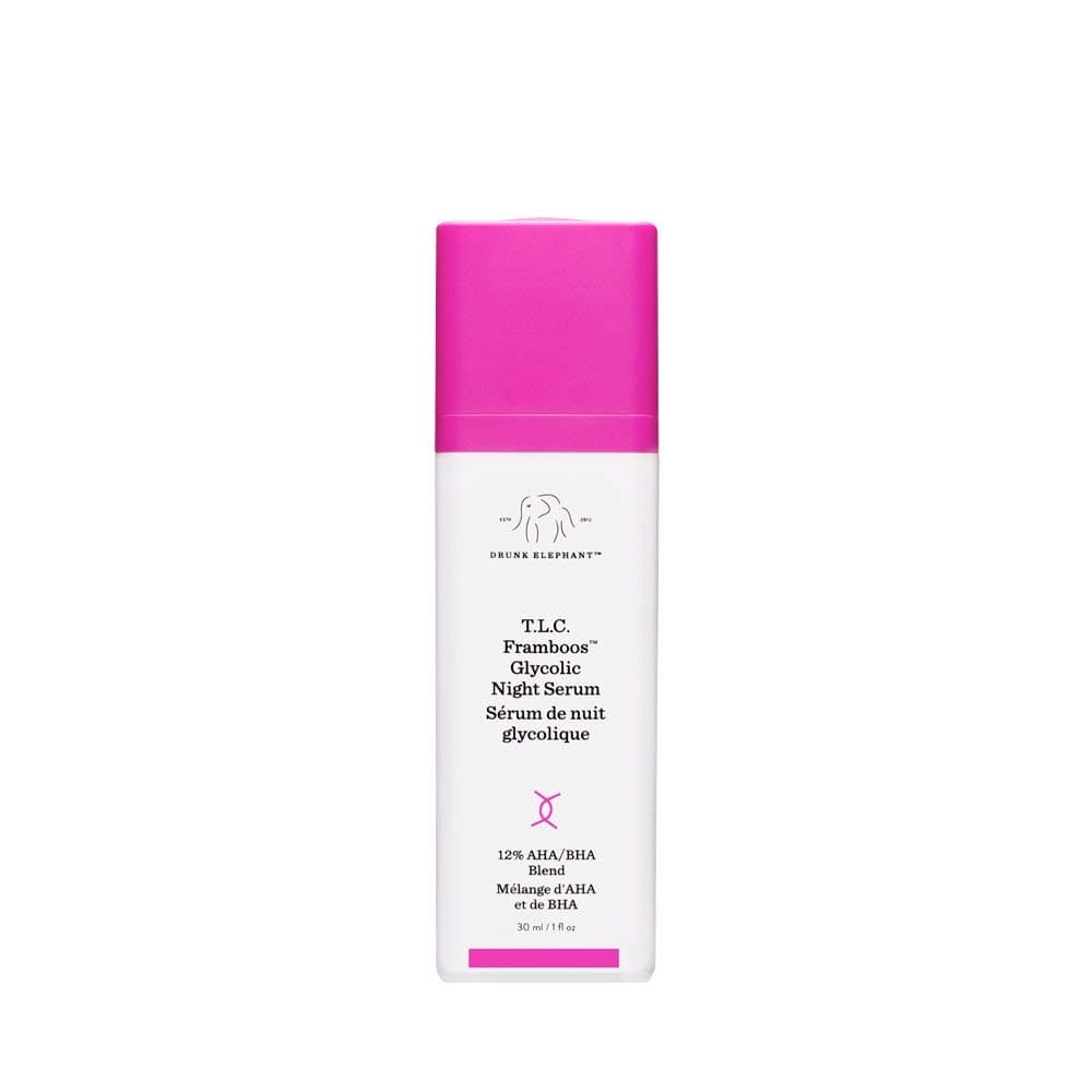 Drunk Elephant T.L.C. Framboos Glycolic Night Serum - Skin Care Brightening Night Serum, 1 Ounce…