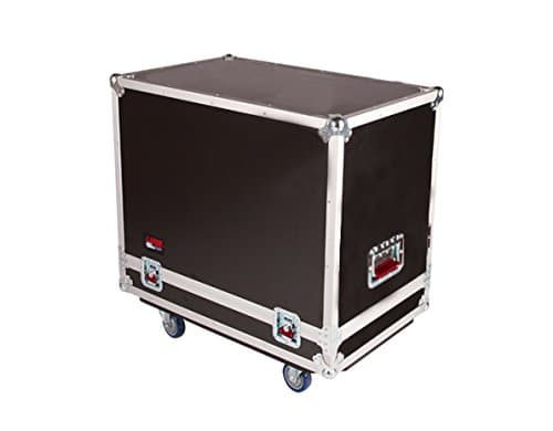 Gator Cases G-TOUR Series ATA Style Road Case for (2) QSC K10 Speaker Cabinets with Cable Storage and Heavy Duty 4" Casters (G-TOUR SPKR-2K10)