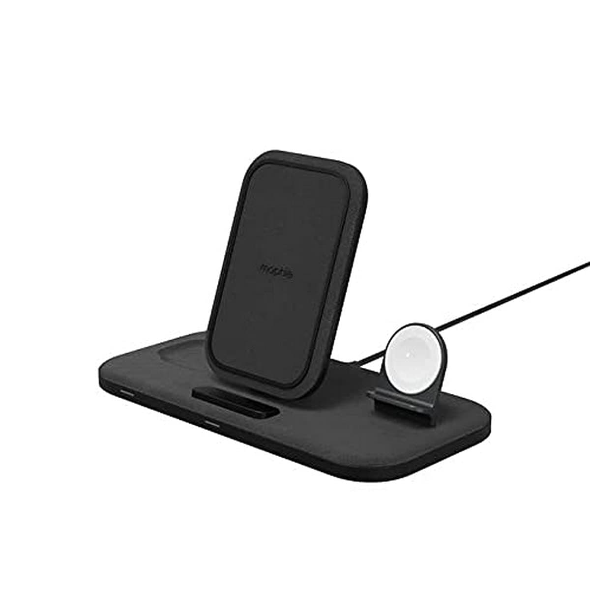 mophie 3-in-1 Wireless Charging Stand for Apple iPhone, AirPods/AirPods Pro & Watch, 7.5W Fast Charging, Stylish Gloss Finish, Portrait or Landscap...