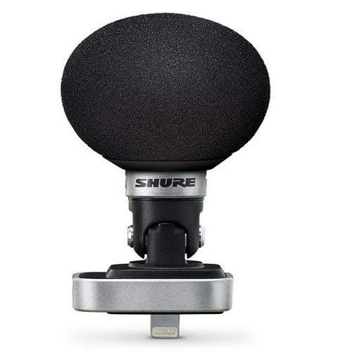 Shure MV88 Portable iOS Microphone for iPhone/iPad/iPod via Lightning Connector, Professional-Quality Sound, Digital Stereo Condenser Mic for Vlogg...