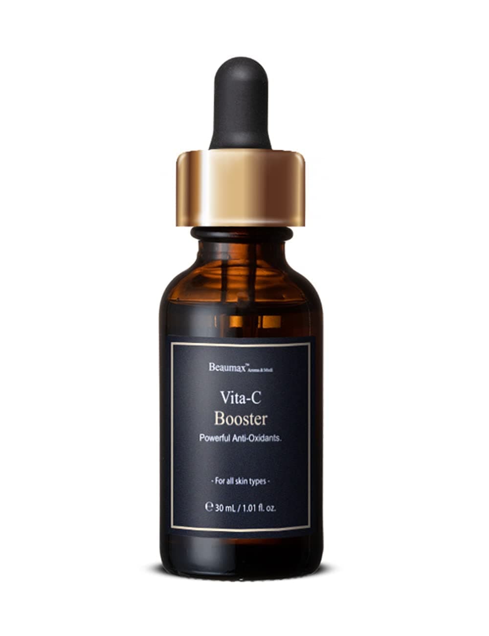 Beaumax Vita-C Booster Serum - Skin Brightning with Vitamin C Natural Botanic Blended Cosmetic Contains 100% Pure Therapeutic Grade Aroma Oil, 30ml...