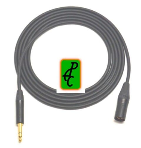 20 ft Mogami 2534 Quad Balanced Microphone Cable Neutrik XLR Male - 1/4" TRS