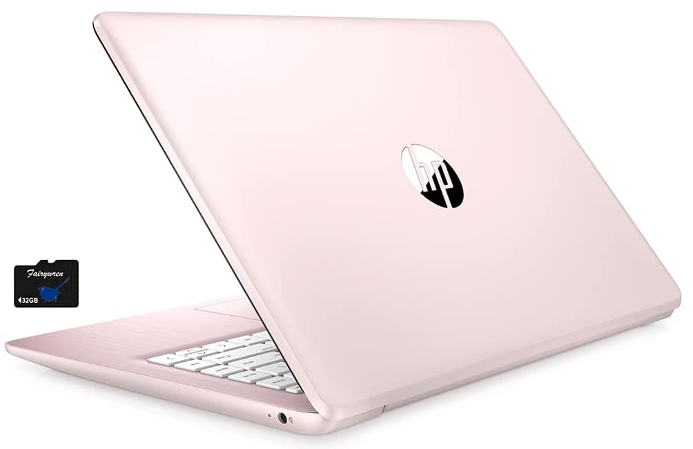 2021 HP Stream 14 inch Laptop, Intel Celeron N4020 Processor, 4GB RAM, 64GB eMMC, WiFi, Bluetooth, Webcam, HDMI, Windows 10 S with Office 365 for 1...
