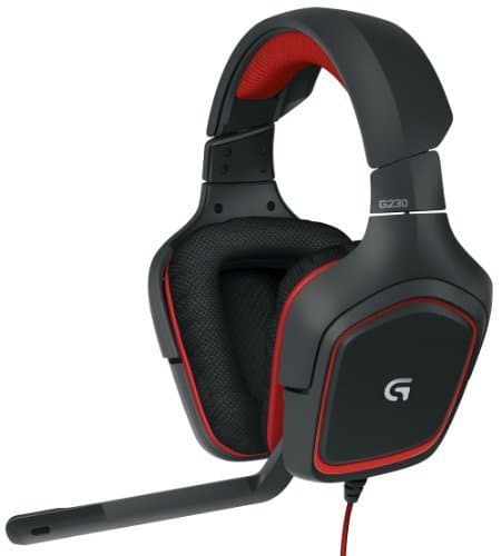 Logitech G230 Stereo Gaming Headset – On-Cable Controls – Surround Sound Audio – Sports-Performance Ear Pads – Rotating Ear Cups – Light Weight Des...