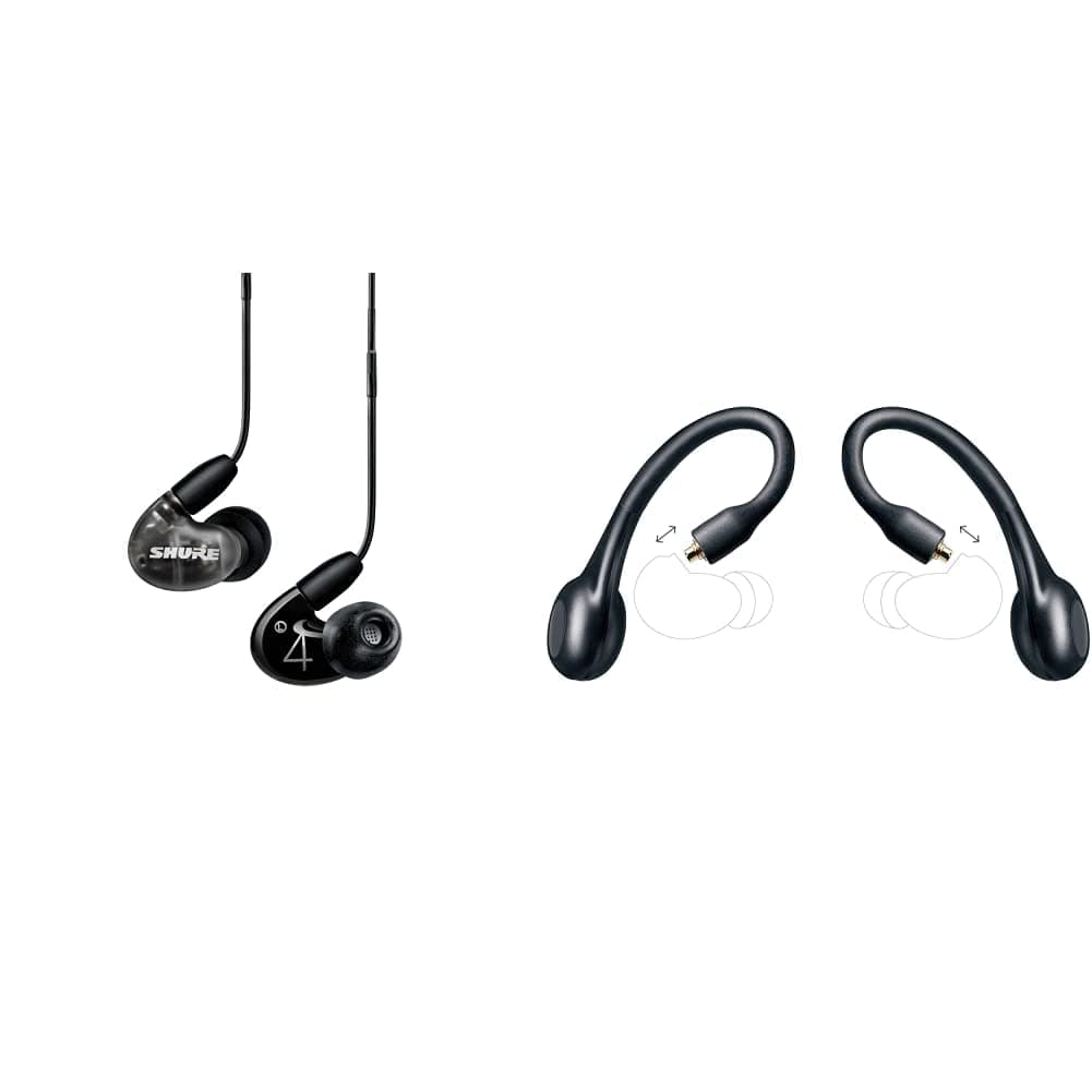 Shure AONIC 4 True Wireless Earbuds Bundle with SE425 Sound Isolating Earphones + RMCE-TW2 Bluetooth Adapter, Detailed Sound, Dual-Driver Hybrid, S...