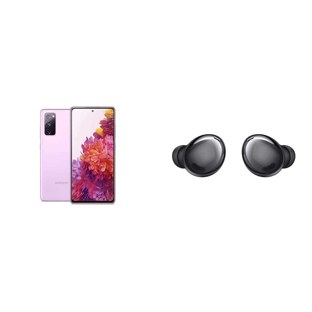 SAMSUNG Galaxy S20 FE 5G Factory Unlocked Android Cell Phone 128GB, Cloud Lavender with SAMSUNG Galaxy Buds Pro, Bluetooth Earbuds(US Version)