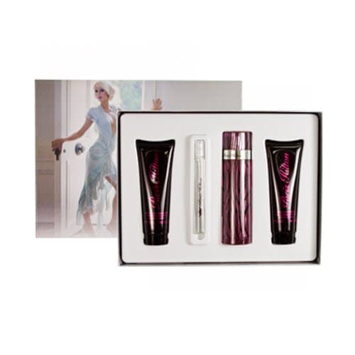 Paris Hilton Gift Set for Women (Eau de Parfum Spray 3.4 Ounce, Eau de Parfum Spray 1 Ounce, Lotion, Bath and Shower Gel)