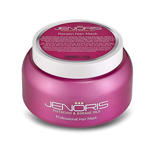 Jenoris Keratin Hair Mask 16.9 fl.oz Blend of Natural Keratin and Pistachio Oil to complete the nourishing Omega 3-6-9 Complex for dry hair and pos...